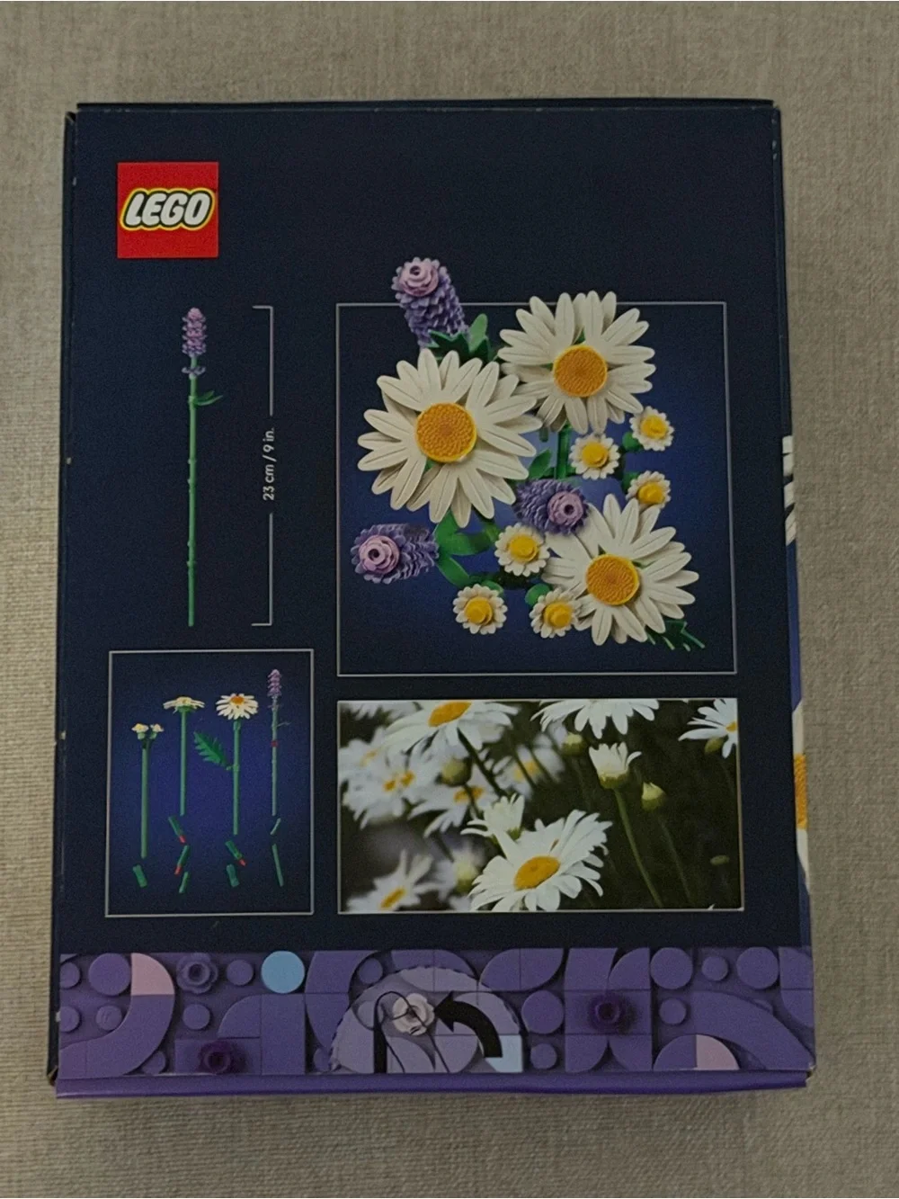Lego Botanicals Daisies Set — White, Yellow & Purple Accents